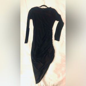 INC side ruched asymmetrical dress